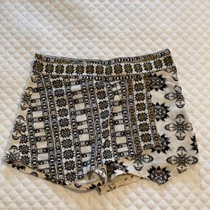 Free people printed skort